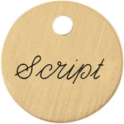 1'' Round Halter Tag