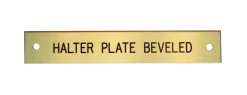 Beveled Edge Halter Nameplate - 1 or 2 lines