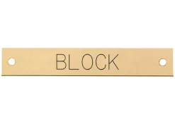 Beveled Edge Halter Nameplate - 3 lines