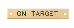 Brass Halter Nameplate - 3 lines